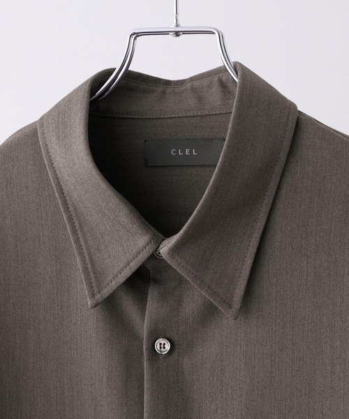 CLEL】Balloon Sleeve Loose Regular Collor Shirt / バルーン袖ルーズ