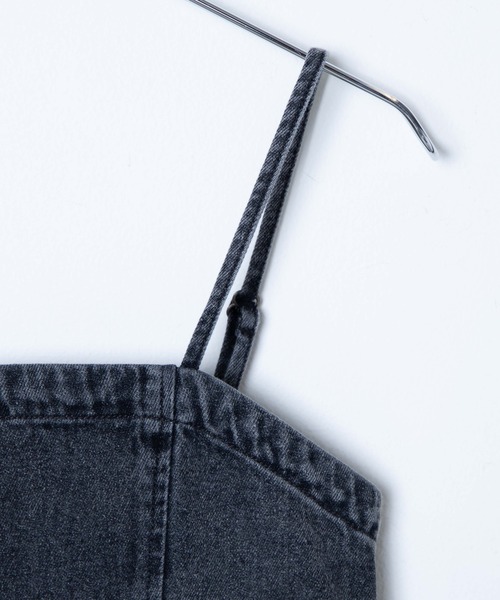 WEGO（ウィゴー）の「WEGO/ストレッチデニムキャミワンピース（ワンピース・レディース・ブラック・FREE）」の13枚目の写真