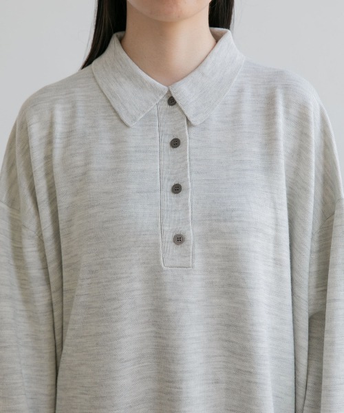 yuw（ユウ）の「POLO KNIT OP　217954（ワンピース・レディース・その他1/ブラック/グレー・FREE）」の14枚目の写真