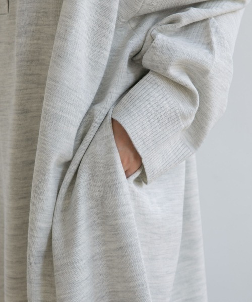 yuw（ユウ）の「POLO KNIT OP　217954（ワンピース・レディース・その他1/ブラック/グレー・FREE）」の13枚目の写真