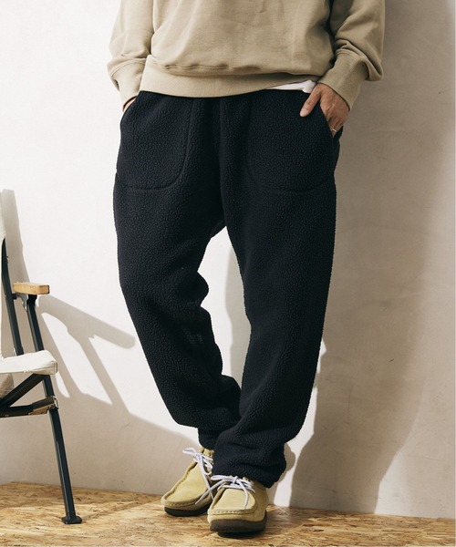 JOURNAL STANDARD relume（ジャーナルスタンダード　レリューム）の「◆【Snow Peak/スノーピーク】別注 Thermal ボアフリース イージーパンツ（その他パンツ・メンズ・ブラック・MEDIUM/LARGE）」の8枚目の写真