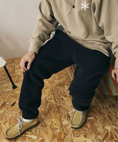 JOURNAL STANDARD relume（ジャーナルスタンダード　レリューム）の「◆【Snow Peak/スノーピーク】別注 Thermal ボアフリース イージーパンツ（その他パンツ・メンズ・ブラック・MEDIUM/LARGE）」の19枚目の写真
