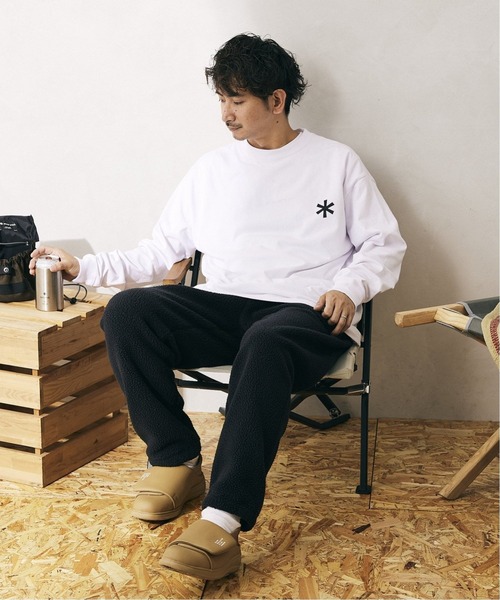 JOURNAL STANDARD relume（ジャーナルスタンダード　レリューム）の「◆【Snow Peak/スノーピーク】別注 Thermal ボアフリース イージーパンツ（その他パンツ・メンズ・ブラック・MEDIUM/LARGE）」の9枚目の写真