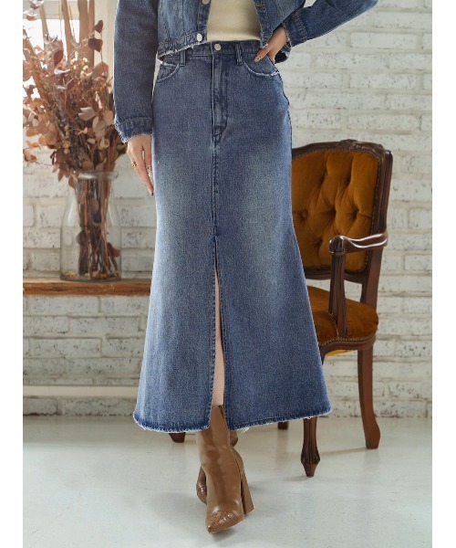 セミフレアデニムスカート（デニムスカート）｜Darich（ダーリッチ）の