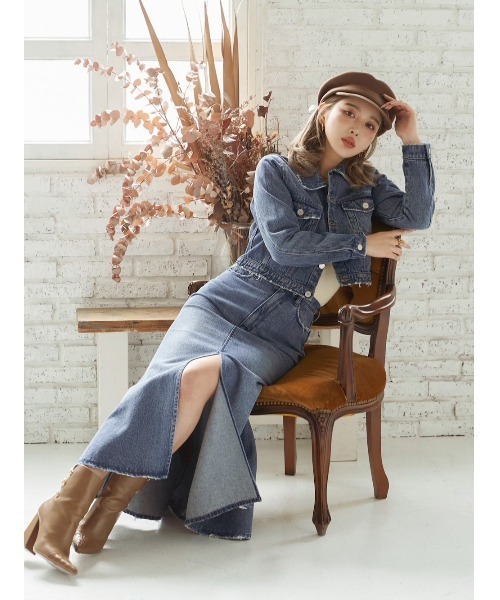 セミフレアデニムスカート（デニムスカート）｜Darich（ダーリッチ）の