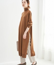 ROPE' PICNIC（ロペピクニック）の「【人気ブロガーAkaneさんコラボ】【emur】サイドスリットロングニットワンピース（ワンピース）」