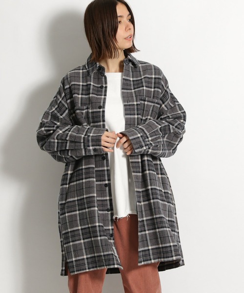 niko and（ニコアンド）の「CPOシャツワンピース（シャツワンピース