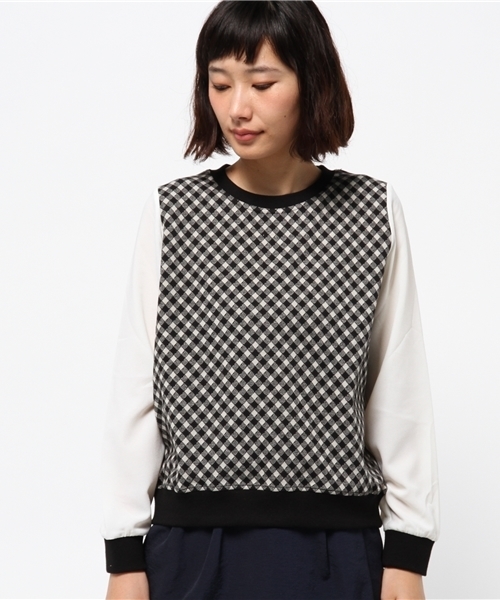 OUTLET(アウトレット)の「【WHO'S WHO gallery】DPcssweat(Tシャツ/カットソー・レディース・チェック・FREE)」の2枚目の写真