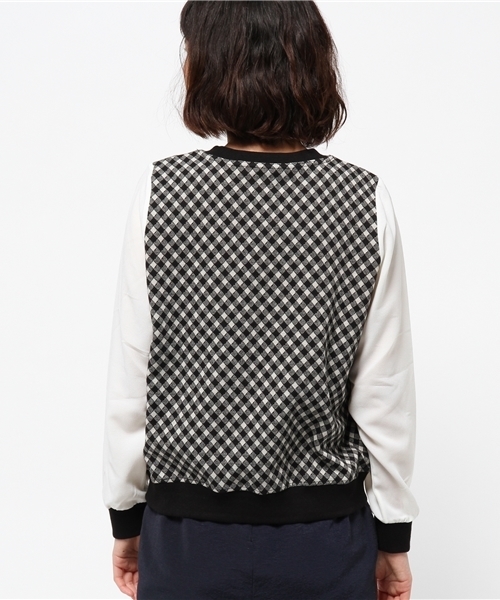 OUTLET(アウトレット)の「【WHO'S WHO gallery】DPcssweat(Tシャツ/カットソー・レディース・チェック・FREE)」の4枚目の写真