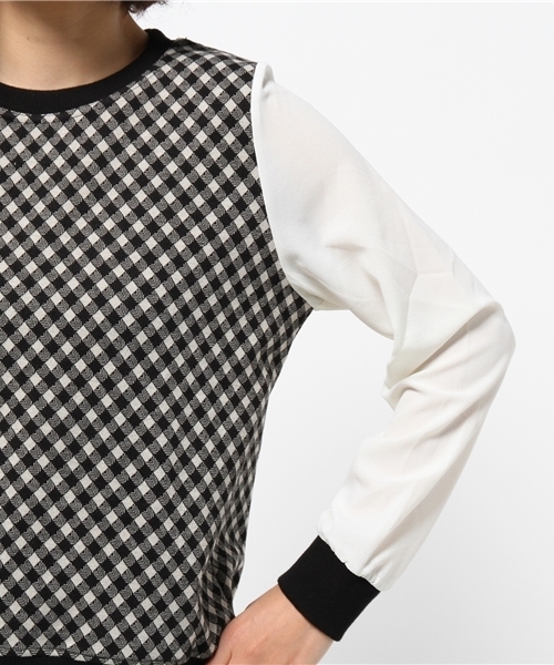 OUTLET(アウトレット)の「【WHO'S WHO gallery】DPcssweat(Tシャツ/カットソー・レディース・チェック・FREE)」の6枚目の写真