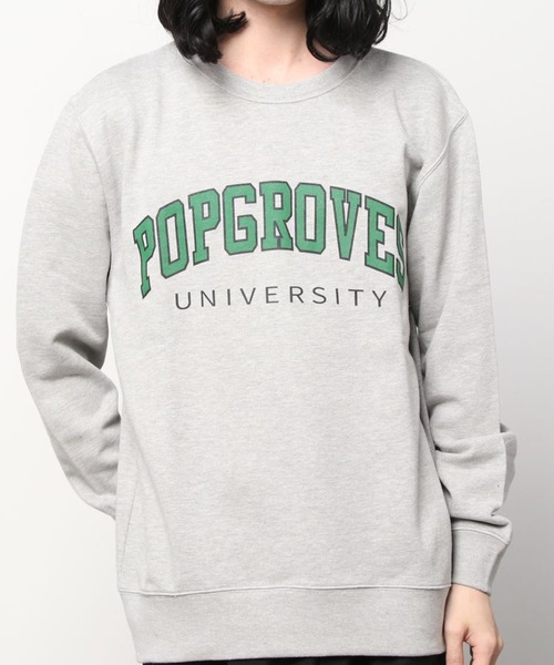 make a ray!（メイク ア レイ！）の「カレッジロゴ クルーネック オーバーサイズ スウェット/トレーナー（スウェット・メンズ・ブラック/ネイビー/グレー/グレー系その他/グレー系その他3/ブルー系その他/グレー系その他2/ブラック系その他・M/L/XL）」の16枚目の写真