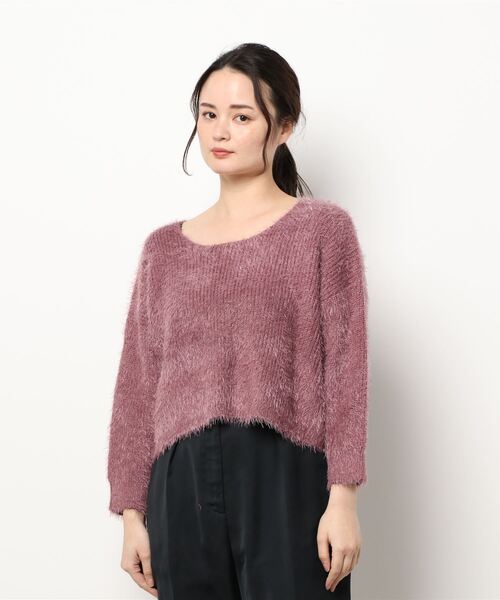 flower（フラワー）の「ルーズシャギーニット（ニット/セーター・レディース・ベージュ/ピンク・FREE）」の17枚目の写真