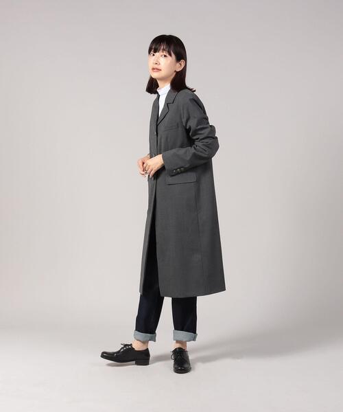agnes b.(アニエスベー)の「TBK4 MANTEAU ウールチェスターコート(チェスターコート・レディース・グレー・40/38/42/36)」の3枚目の写真