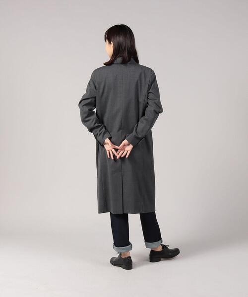 agnes b.(アニエスベー)の「TBK4 MANTEAU ウールチェスターコート(チェスターコート・レディース・グレー・40/38/42/36)」の8枚目の写真