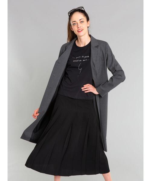 agnes b.(アニエスベー)の「TBK4 MANTEAU ウールチェスターコート(チェスターコート・レディース・グレー・40/38/42/36)」の2枚目の写真