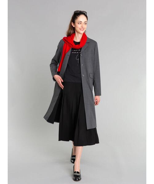 agnes b.(アニエスベー)の「TBK4 MANTEAU ウールチェスターコート(チェスターコート・レディース・グレー・40/38/42/36)」の4枚目の写真