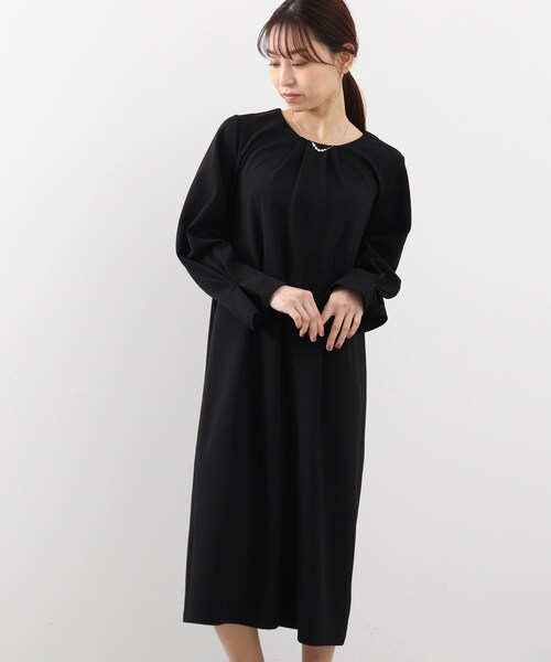 DRESKIP(ドレスキップ)の「◆お袖フレアータックワンピース(ワンピース・レディース・ブラック/ネイビー・02/03/04)」の11枚目の写真