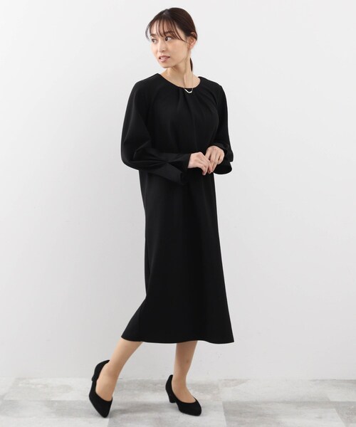 DRESKIP(ドレスキップ)の「◆お袖フレアータックワンピース(ワンピース・レディース・ブラック/ネイビー・02/03/04)」の13枚目の写真