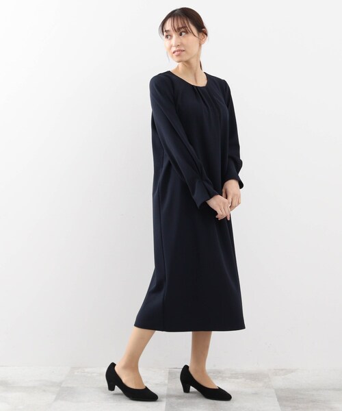 DRESKIP(ドレスキップ)の「◆お袖フレアータックワンピース(ワンピース・レディース・ブラック/ネイビー・02/03/04)」の16枚目の写真