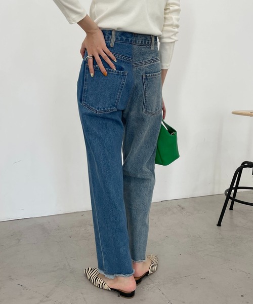 CAPRICIEUX LE'MAGE（カプリシューレマージュ）の「リメイク風デニム（デニムパンツ・レディース・ブルー・38/36）」の11枚目の写真