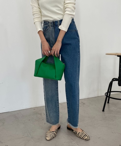 CAPRICIEUX LE'MAGE（カプリシューレマージュ）の「リメイク風デニム（デニムパンツ・レディース・ブルー・38/36）」の12枚目の写真