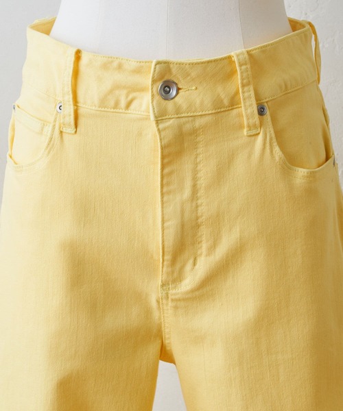 BEARDSLEY（ビアズリー）の「カットオフデニムパンツ（デニムパンツ・レディース・イエロー/ホワイト/インディゴブルー・1/0）」の17枚目の写真