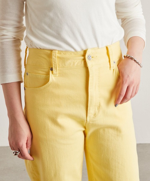 BEARDSLEY（ビアズリー）の「カットオフデニムパンツ（デニムパンツ・レディース・イエロー/ホワイト/インディゴブルー・1/0）」の11枚目の写真