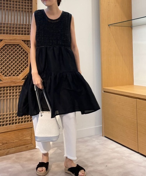 BEARDSLEY（ビアズリー）の「カットオフデニムパンツ（デニムパンツ・レディース・イエロー/ホワイト/インディゴブルー・1/0）」の8枚目の写真