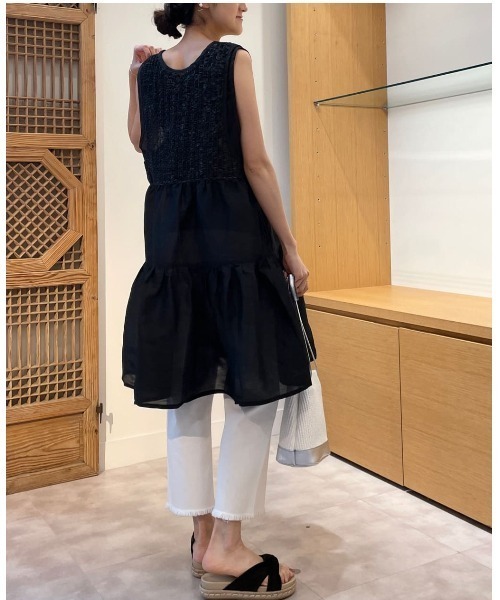 BEARDSLEY（ビアズリー）の「カットオフデニムパンツ（デニムパンツ・レディース・イエロー/ホワイト/インディゴブルー・1/0）」の9枚目の写真