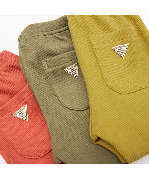 BREEZE（ブリーズ）の「/DAISUKI リブパンツ（その他パンツ・キッズ・ブラック/ベージュ/ブラウン/グレー/カーキ/ピンク/ターコイズブルー/イエロー/アイボリー/レインボー/レンガ・90/100/110/120/80/130/70）」の16枚目の写真