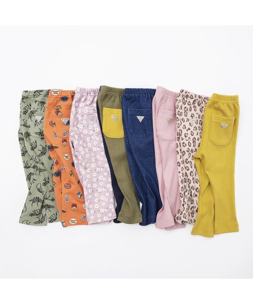 BREEZE（ブリーズ）の「/DAISUKI リブパンツ（その他パンツ・キッズ・ブラック/ベージュ/ブラウン/グレー/カーキ/ピンク/ターコイズブルー/イエロー/アイボリー/レインボー/レンガ・90/100/110/120/80/130/70）」の17枚目の写真