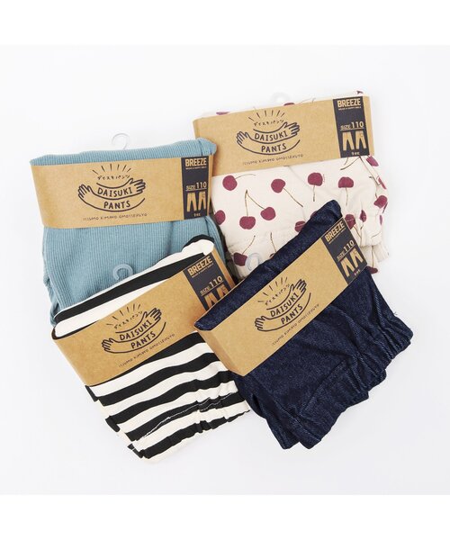 BREEZE（ブリーズ）の「/DAISUKI リブパンツ（その他パンツ・キッズ・ブラック/ベージュ/ブラウン/グレー/カーキ/ピンク/ターコイズブルー/イエロー/アイボリー/レインボー/レンガ・90/100/110/120/80/130/70）」の18枚目の写真