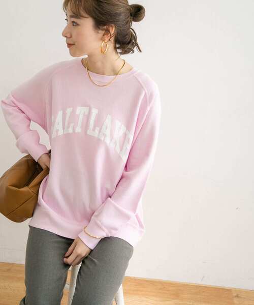 URBAN RESEARCH（アーバンリサーチ）の「Vintageロゴ スウェット（スウェット・レディース・グレー/ピンク/グリーン・FREE）」の6枚目の写真