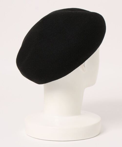 Chapeau d' O(シャポードオー)の「Chapeau d' O Silk Braid Beret(ハンチング/ベレー帽・レディース・ライトグレー/ブラック/パープル・M/57.5cm)」の4枚目の写真