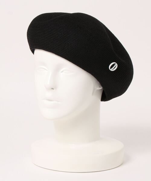 Chapeau d' O(シャポードオー)の「Chapeau d' O Silk Braid Beret(ハンチング/ベレー帽・レディース・ライトグレー/ブラック/パープル・M/57.5cm)」の5枚目の写真