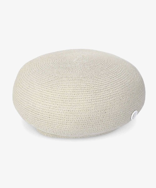 Chapeau d' O(シャポードオー)の「Chapeau d' O Silk Braid Beret(ハンチング/ベレー帽・レディース・ライトグレー/ブラック/パープル・M/57.5cm)」の20枚目の写真