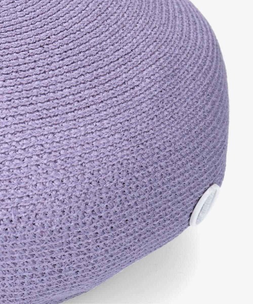Chapeau d' O(シャポードオー)の「Chapeau d' O Silk Braid Beret(ハンチング/ベレー帽・レディース・ライトグレー/ブラック/パープル・M/57.5cm)」の8枚目の写真