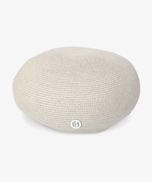 Chapeau d' O(シャポードオー)の「Chapeau d' O Silk Braid Beret(ハンチング/ベレー帽・レディース・ライトグレー/ブラック/パープル・M/57.5cm)」の19枚目の写真
