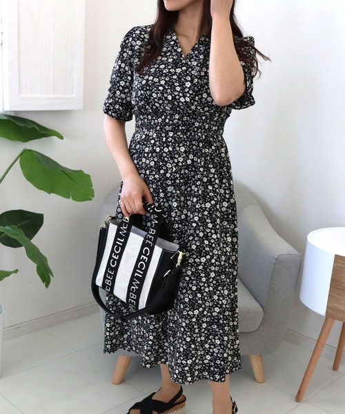 CECIL McBEE キュロットワンピース ドット柄 CECIL McBEE | ワンピース（ブルー系）の商品一覧 | ミー