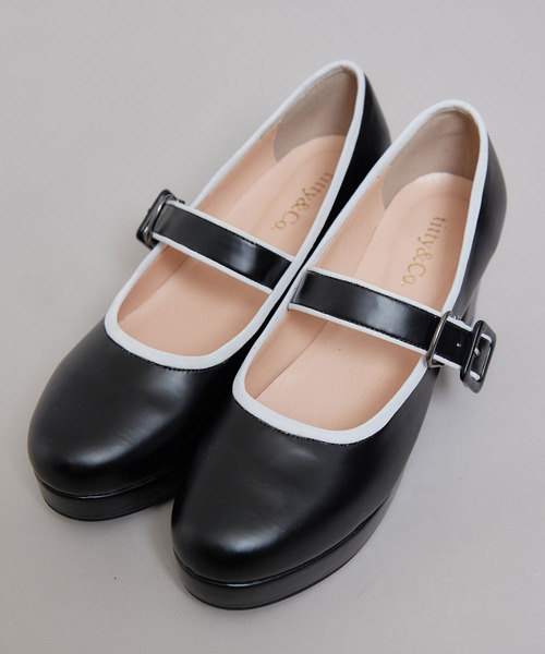 TITTY&CO.（ティティーアンドコー）の「バイカラーパンプス（パンプス・レディース・ブラック/マルチ・SMALL/LARGE/MEDIUM）」の3枚目の写真