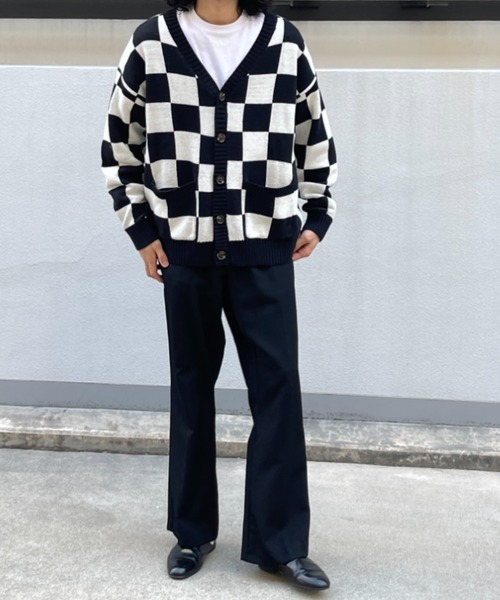 CPCM（シーピーシーエム）の「アソート柄カーディガン（カーディガン/ボレロ・メンズ・ホワイト/グリーン/ネイビー・FREE）」の8枚目の写真