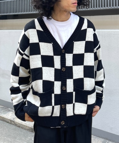 CPCM（シーピーシーエム）の「アソート柄カーディガン（カーディガン/ボレロ・メンズ・ホワイト/グリーン/ネイビー・FREE）」の13枚目の写真