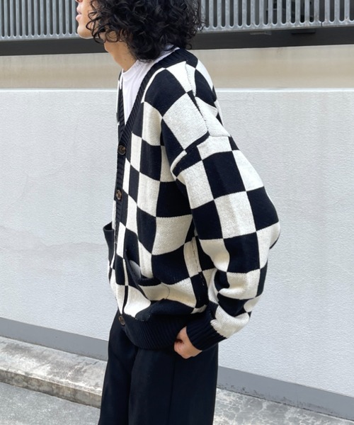 CPCM（シーピーシーエム）の「アソート柄カーディガン（カーディガン/ボレロ・メンズ・ホワイト/グリーン/ネイビー・FREE）」の15枚目の写真