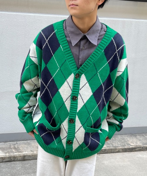 CPCM（シーピーシーエム）の「アソート柄カーディガン（カーディガン/ボレロ・メンズ・ホワイト/グリーン/ネイビー・FREE）」の21枚目の写真