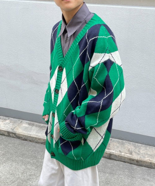 CPCM（シーピーシーエム）の「アソート柄カーディガン（カーディガン/ボレロ・メンズ・ホワイト/グリーン/ネイビー・FREE）」の22枚目の写真