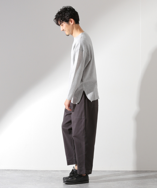 JOURNAL STANDARD relume（ジャーナルスタンダード　レリューム）の「【JEMORGAN × relume / ジェイイーモーガン】別注 ワッフルTシャツ（Tシャツ/カットソー・メンズ・ホワイト/ブラック/グレー/カーキ・SMALL/MEDIUM/LARGE）」の8枚目の写真