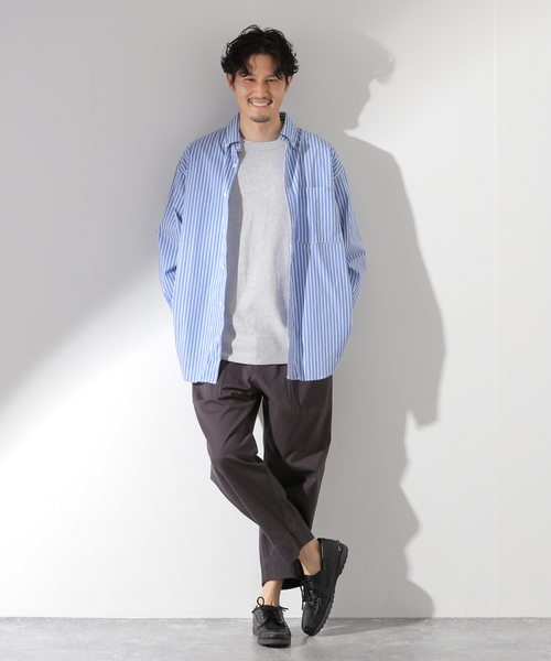 JOURNAL STANDARD relume（ジャーナルスタンダード　レリューム）の「【JEMORGAN × relume / ジェイイーモーガン】別注 ワッフルTシャツ（Tシャツ/カットソー・メンズ・ホワイト/ブラック/グレー/カーキ・SMALL/MEDIUM/LARGE）」の7枚目の写真