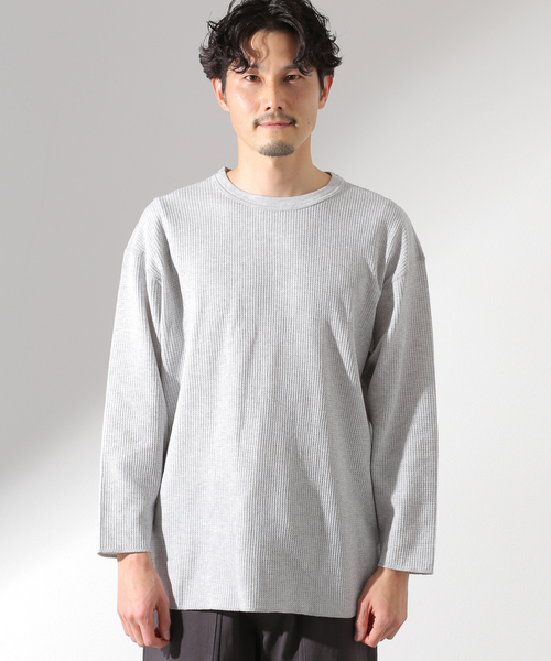 JOURNAL STANDARD relume（ジャーナルスタンダード　レリューム）の「【JEMORGAN × relume / ジェイイーモーガン】別注 ワッフルTシャツ（Tシャツ/カットソー・メンズ・ホワイト/ブラック/グレー/カーキ・SMALL/MEDIUM/LARGE）」の22枚目の写真