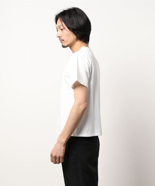 A.P.C.（アーペーセー）の「T-SHIRT RUE MADAME FEMME（Tシャツ/カットソー・レディース・ホワイト/ネイビー・S/L/M）」の7枚目の写真