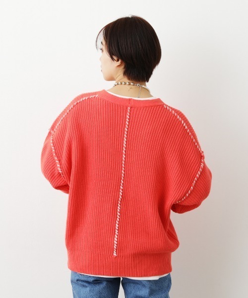 セール】アソートロングTシャツ&ニットカーディガンセット